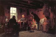 Eastman Johnson The Pension Agent oil painting reproduction